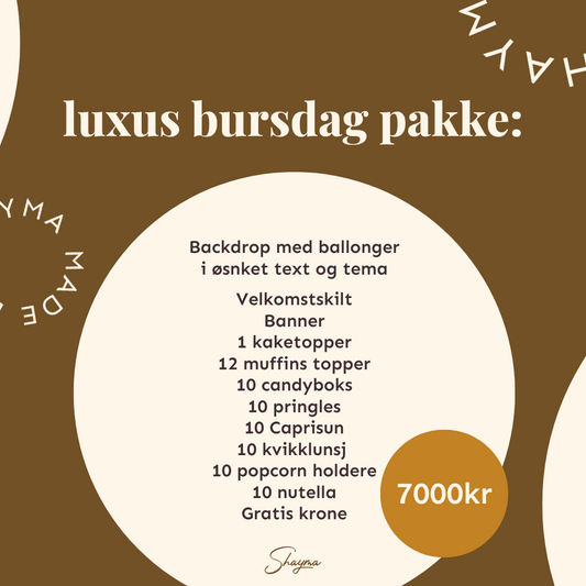 luxus bursdag pakke: