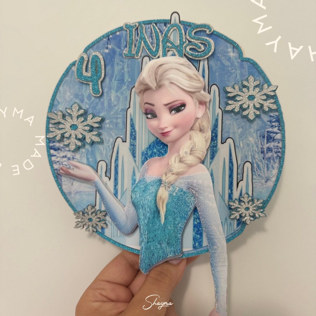 Frozen  Cake Topper 3D